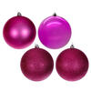 Photograph of 6" Hot Pink 4 Finish Ball Asst 4/Bag