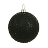 Photograph of 4" Black Sequin Ball Drilled 6/Bag