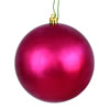 Photograph of 4.75" Berry Red Shiny Ball UV Dril 4/Bag