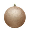 Photograph of 6" Café Latte Glitter Ball Drilled 4/Bag