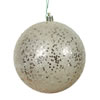 Photograph of 6" Champagne Sequin Ball Drilled 4/Bag