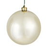 Photograph of 6" Champagne Shiny Ball UV Drilled 4/Bag