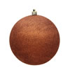 Photograph of 6" Copper Glitter Ball Drilled 4/Bag