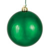 Photograph of 6" Emerald Shiny Ball Drilled 4/Bag