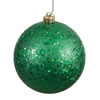 Photograph of 6" Green Sequin Ball Drilled 4/Bag
