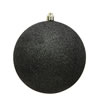 Photograph of 4.75" Gunmetal Glitter Ball Drilled 4/Bg