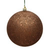 Photograph of 4.75" Mocha Sequin Ball Drilled 4/Bag