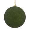 Photograph of 3" Moss Green Glitter Ball Drilled 12/Bg