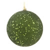 Photograph of 4" Moss Green Sequin Ball Drilled 6/Bag