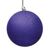 Photograph of 4" Purple Glitter Ball Drilled 6/Bag