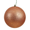 Photograph of 6" Rose Gold Sequin Ball Drilled 4/Bag