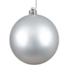 Photograph of 6" Silver Matte Ball UV Drilled 4/Bag