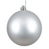 Photograph of 3" Silver Matte Ball UV Drilled 12/Bag