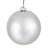 Photograph of 4.75" Silver Shiny Ball UV Drilled 4/Bag