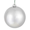 Photograph of 3" Silver Shiny Ball UV Drilled 12/Bag