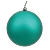 Photograph of 3" Teal Glitter Ball Drilled 12/Bag