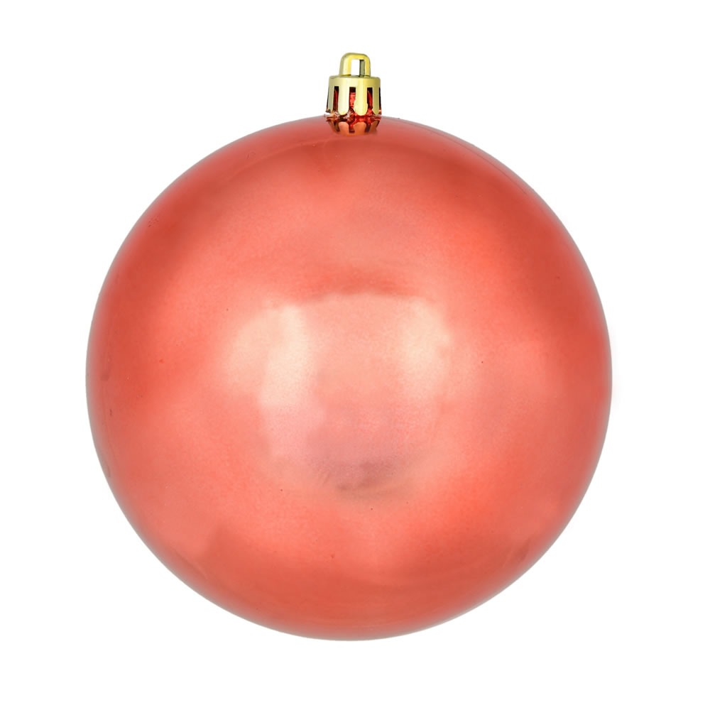 Vickerman 10 in. Shiny Ball Ornament Red