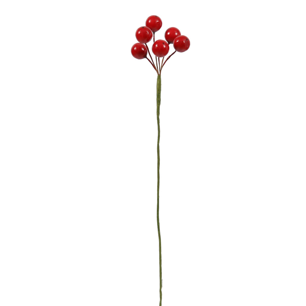 Artificial Red Carnation Picks with 3.5 in. Silk Flower Heads - 100-Picks