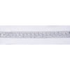 Photograph of 4" x 5Yd Silver Sequin Trim White