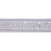 Photograph of 2.5" x 5Yd Silver Sequin Trim Grey
