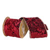 Photograph of 4"x5yd Wine Crushed Velvet Ribbon