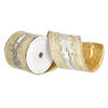 Photograph of 4"x5yd Champagne Gold Embroidery Ribbon