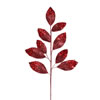 Photograph of 29" Burgundy Glitter Leaf Spray 6/Bg