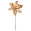 Photograph of 17" Rose Gold Poinsettia 12" Flwr 3/bag