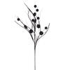 Photograph of 33" Black Ball/Coin Gltr Twig Spray 6/Bg