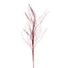 Photograph of 37" Red Wavy Twig Glitter Spray 6/Bg