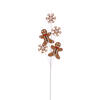 Photograph of 29" Gingerbread/Snowflake Spray 6/Bg