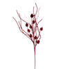 Photograph of 32" Red Pinecone Twig Glitr Spray 6/Bg