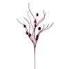 Photograph of 32" Burgundy Cone Twig Glitr Spray 6/Bg