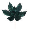 Photograph of 11" Sea Blue Glttr Mesh Poinsettia 6/Bag