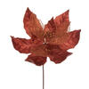 Photograph of 11" Copper Glitter Mesh Poinsettia 6/Bg