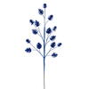 Photograph of 24" Blue Pinecone Glitter Spray 6/Bag