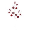 Photograph of 31" Red/White Candy Cane Spray 4/Bag