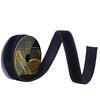 Photograph of 1"x10yd Black Velvet Dupion Ribbon