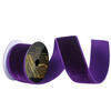 Photograph of 2.5"x10yd Plum Velvet Dupion Ribbon
