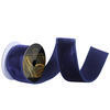 Photograph of 2.5"x10yd Mid Blue Velvet Dupion Ribbon