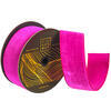 Photograph of 2.5"x10yd Fuchsia Velvet Dupion Ribbon
