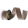 Photograph of 2.5"x10yd Mocha Velvet Dupion Ribbon
