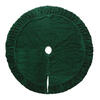 Photograph of 84" Plush Emerald Green Velvet Treeskirt