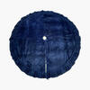 Photograph of 84" Plush Midnight Blue Velvet Tree Skir