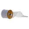 Photograph of 4"X10Y Silver Glitter Sequin Net Ribbon