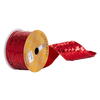 Photograph of 2.5"X10Y Red Rectangle Sequin Ribbon