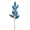 Photograph of 27.5" BabyBlue Metal Leaf Gltr Spry 3Bg