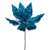 Photograph of 24" Turquoise Velvet Poinsettia 3/Bag