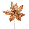 Photograph of 24" Mocha Velvet Poinsettia 3/Bag