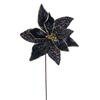 Photograph of 21.5" Black Poinsettia 11" Flower 6/Bag